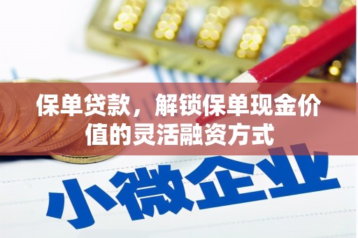 昌乐保单贷款，解锁保单现金价值的灵活融资方式