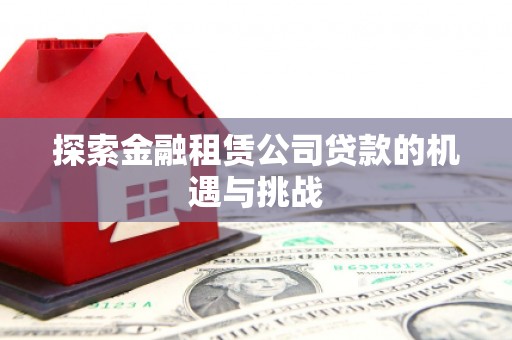 昌乐探索金融租赁公司贷款的机遇与挑战