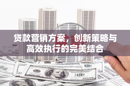 昌乐贷款营销方案，创新策略与高效执行的完美结合