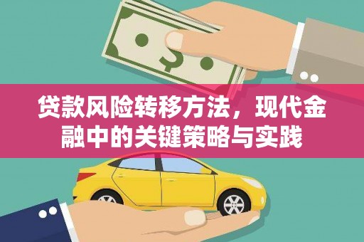 昌乐贷款风险转移方法，现代金融中的关键策略与实践