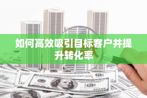昌乐如何高效吸引目标客户并提升转化率