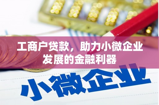 昌乐工商户贷款，助力小微企业发展的金融利器