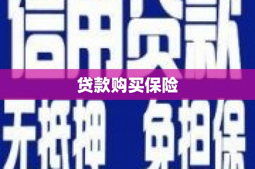 昌乐贷款购买保险