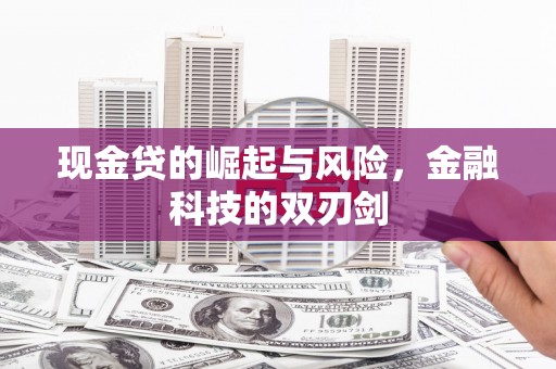 昌乐现金贷的崛起与风险，金融科技的双刃剑