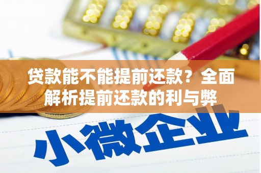 昌乐贷款能不能提前还款？全面解析提前还款的利与弊